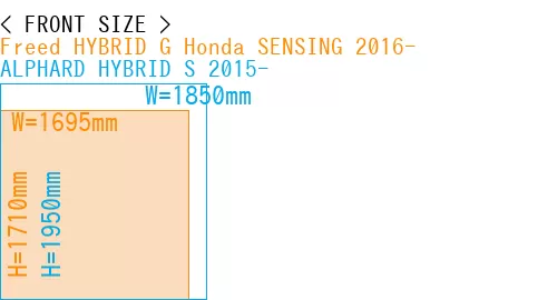 #Freed HYBRID G Honda SENSING 2016- + ALPHARD HYBRID S 2015-